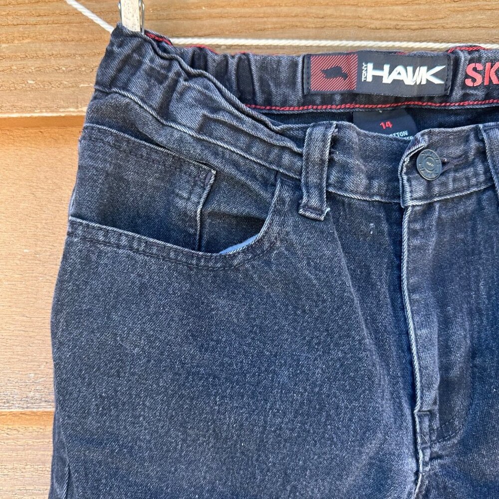 Tony Hawk Boys Black Skinny Jeans Size 14 Cotton Blend - Picture 7 of 13